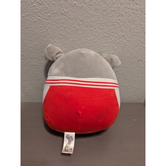 Squishmallows Tedrick Grey Dog 7” Red Varsity Jacket Plush Stuffed Animal HTF - Picture 2 of 9